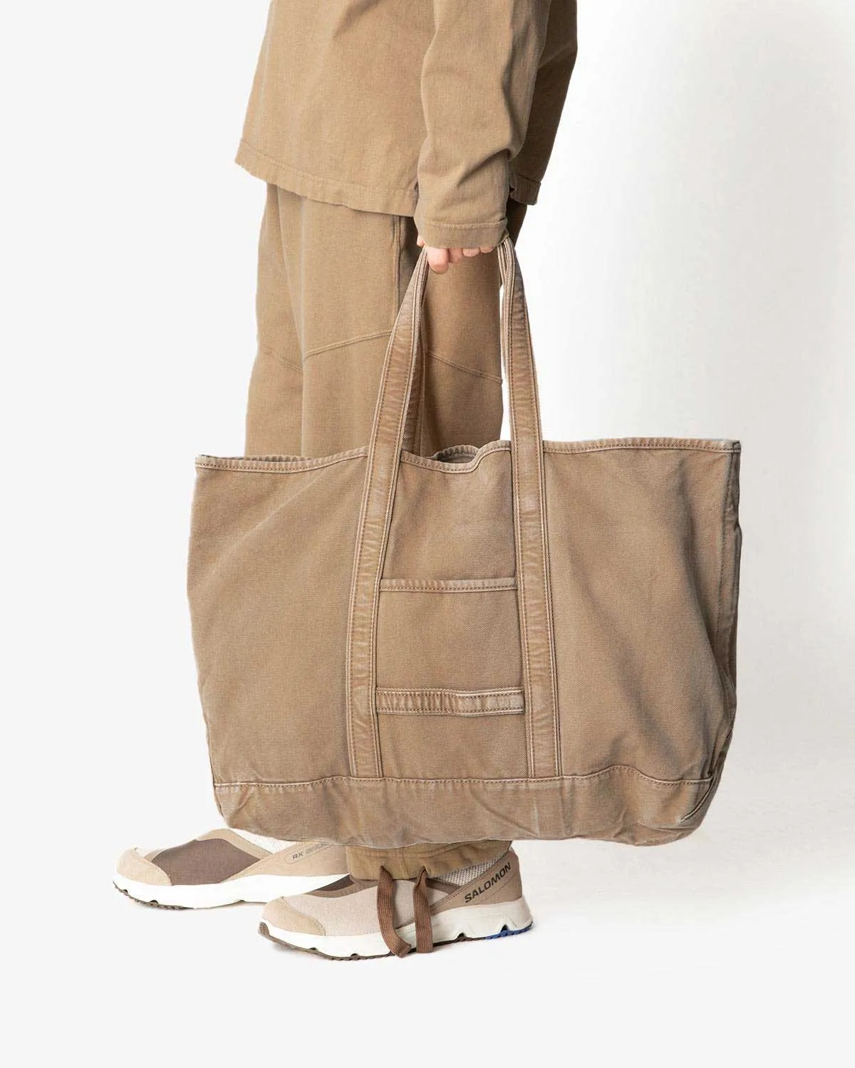 TOTE BAG COTTON CANVAS COFFEE DYED