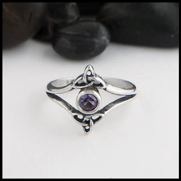 Trinity Knot Ring in Silver