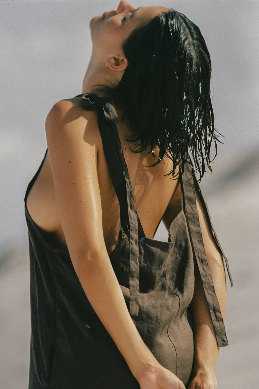 Turner Linen Jumpsuit Cacao