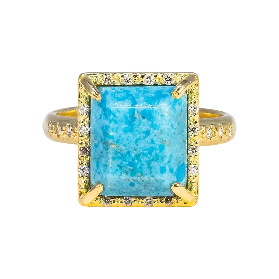 TURQUOISE COCKTAIL RING
