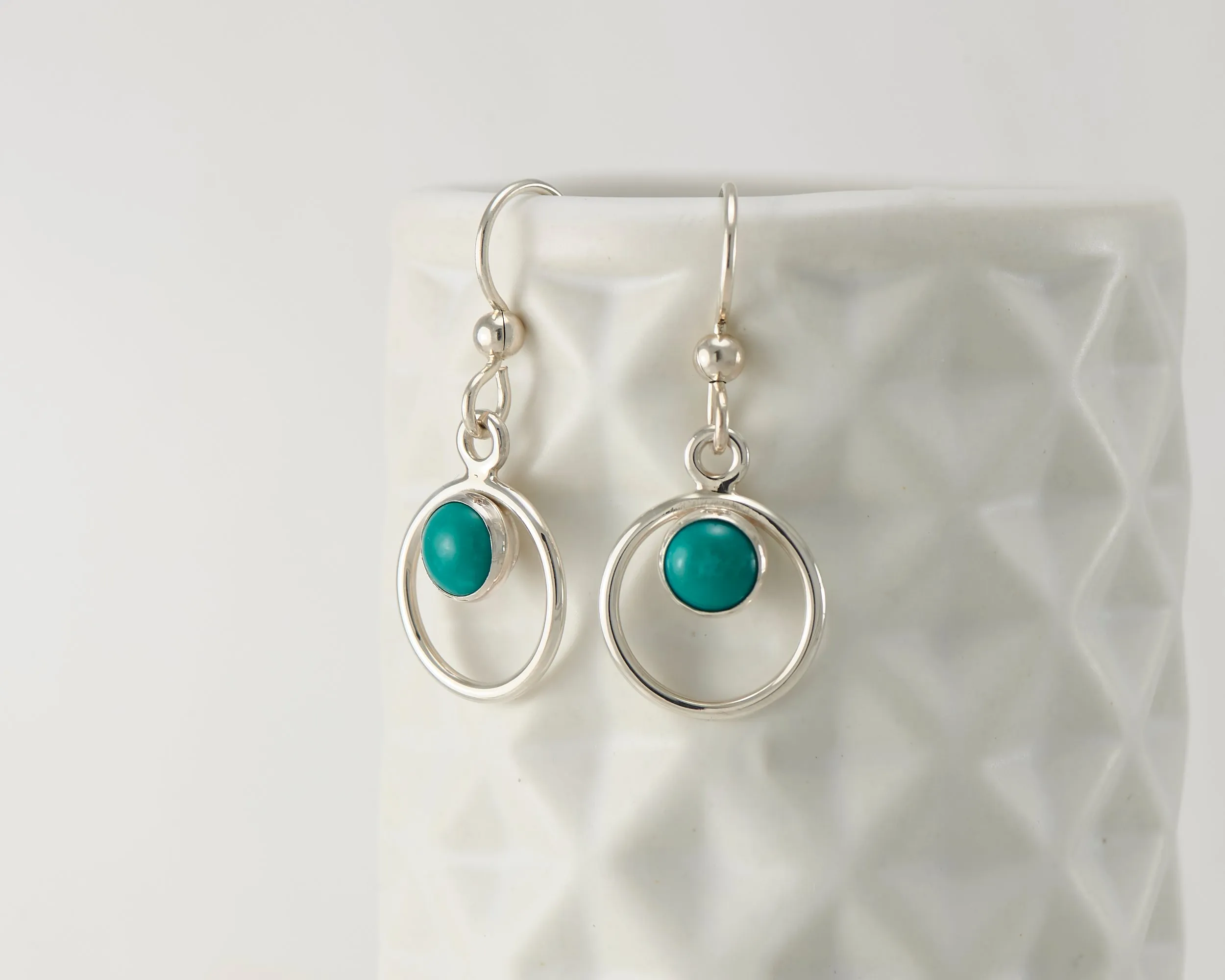 Turquoise Hoop Earrings