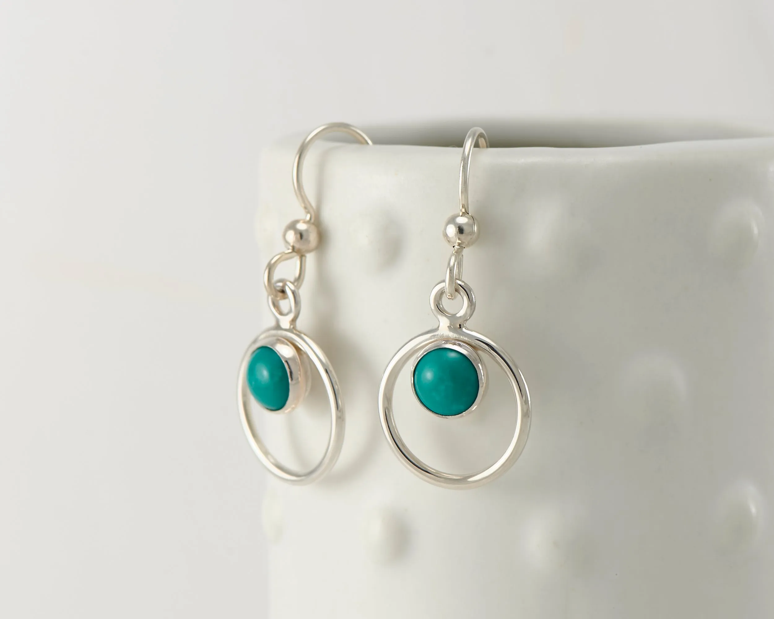 Turquoise Hoop Earrings