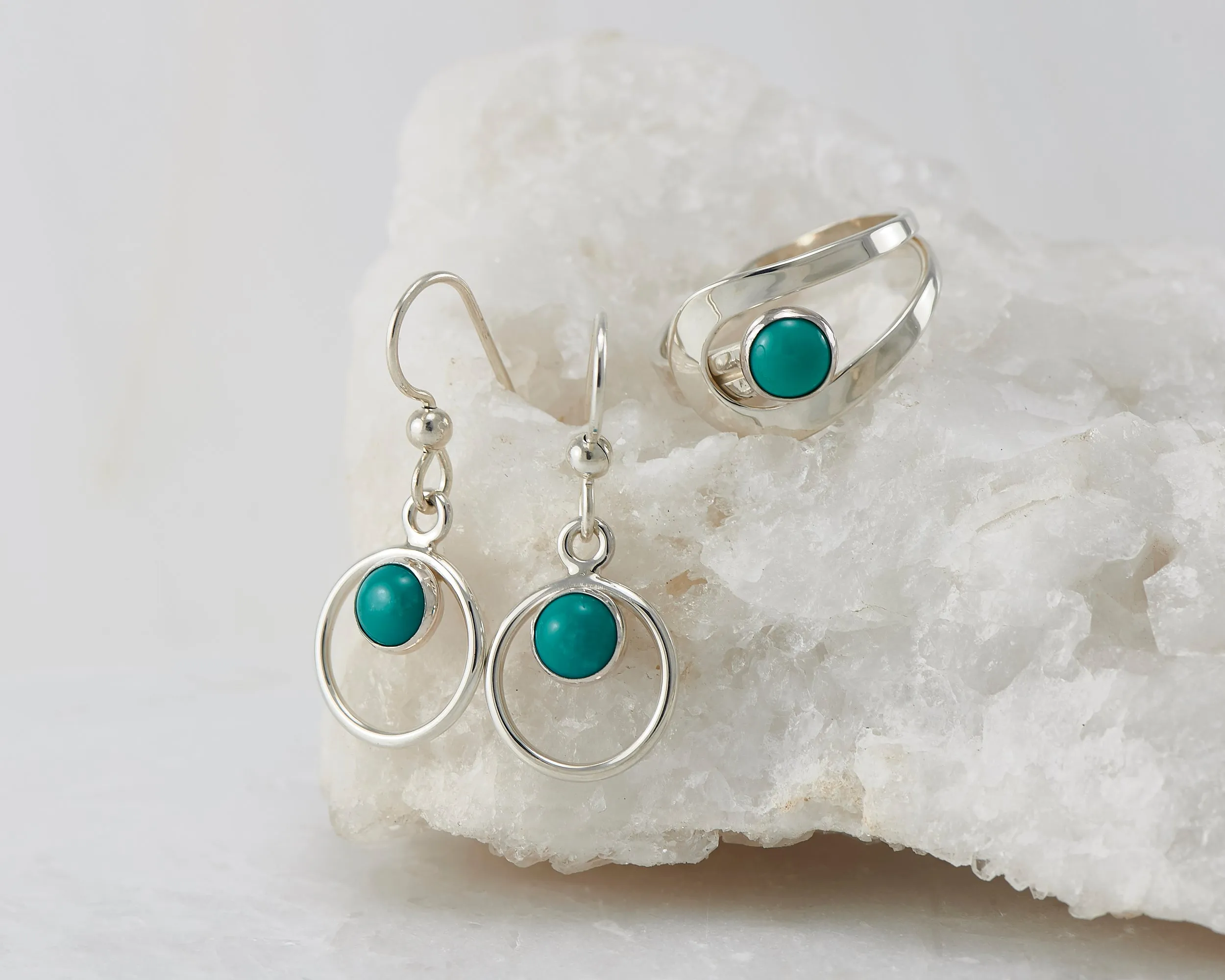 Turquoise Hoop Earrings
