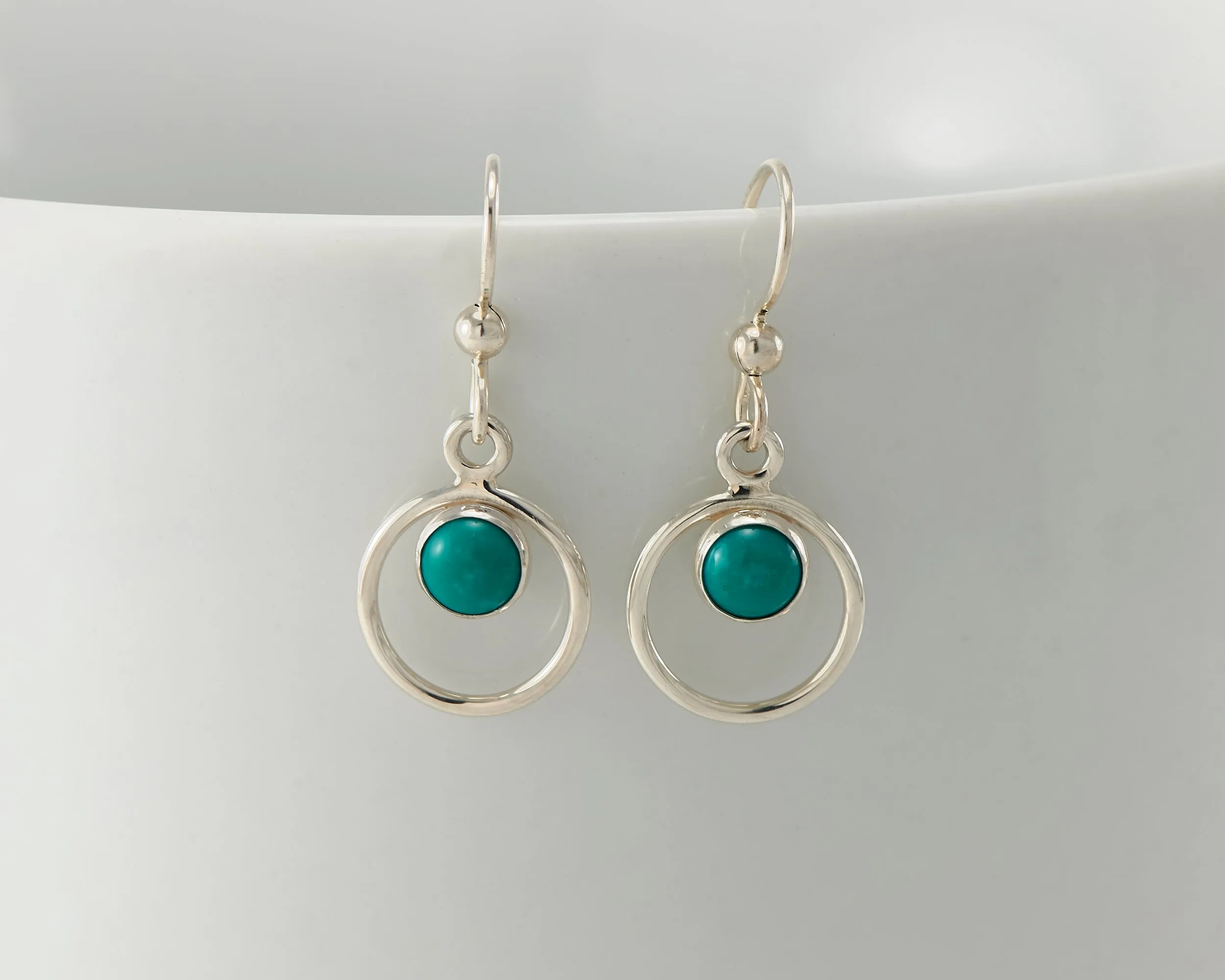 Turquoise Hoop Earrings