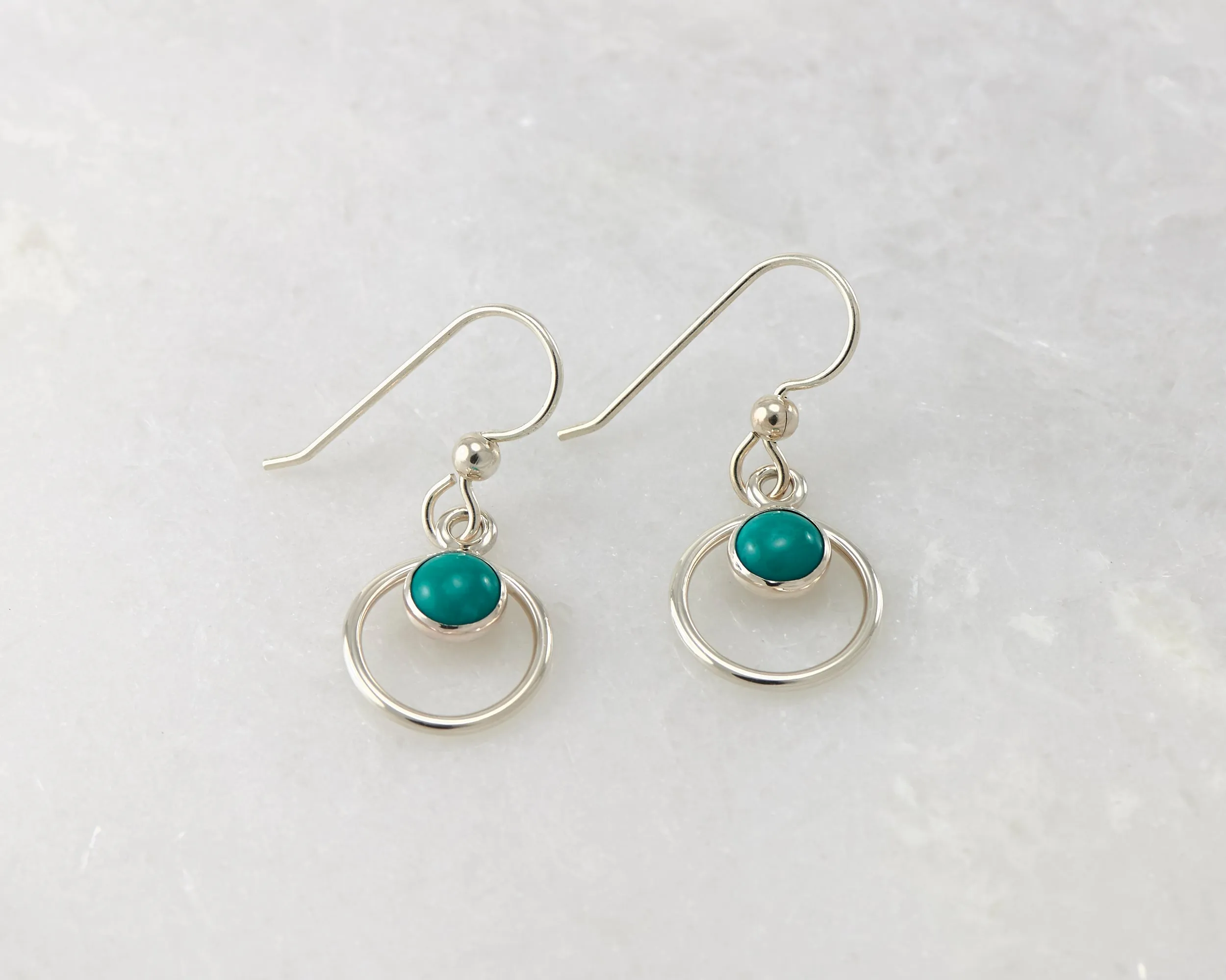 Turquoise Hoop Earrings