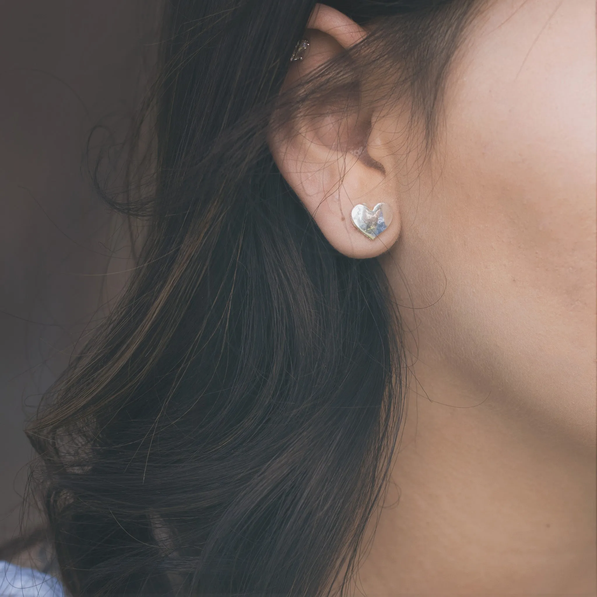 Two Hearts Earrings