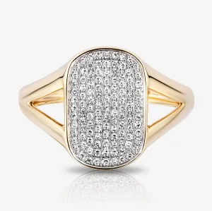 Two Tone Cocktail Ring