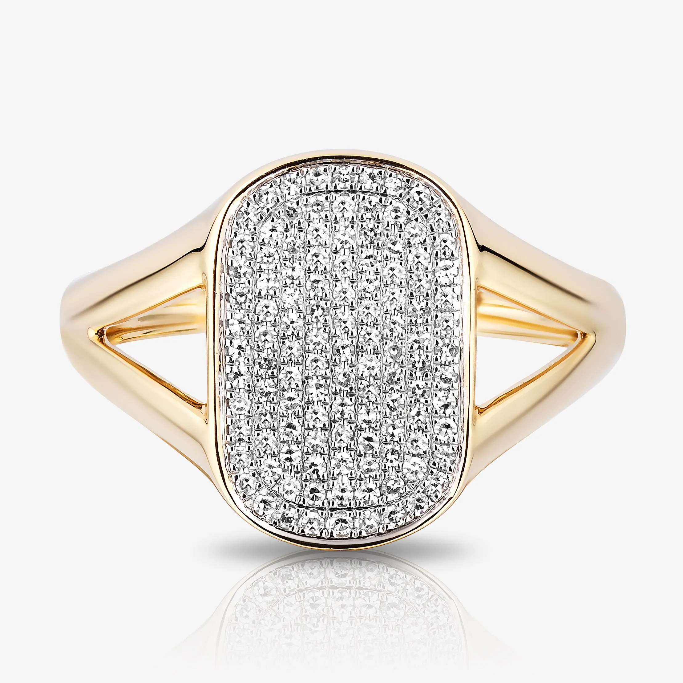 Two Tone Cocktail Ring