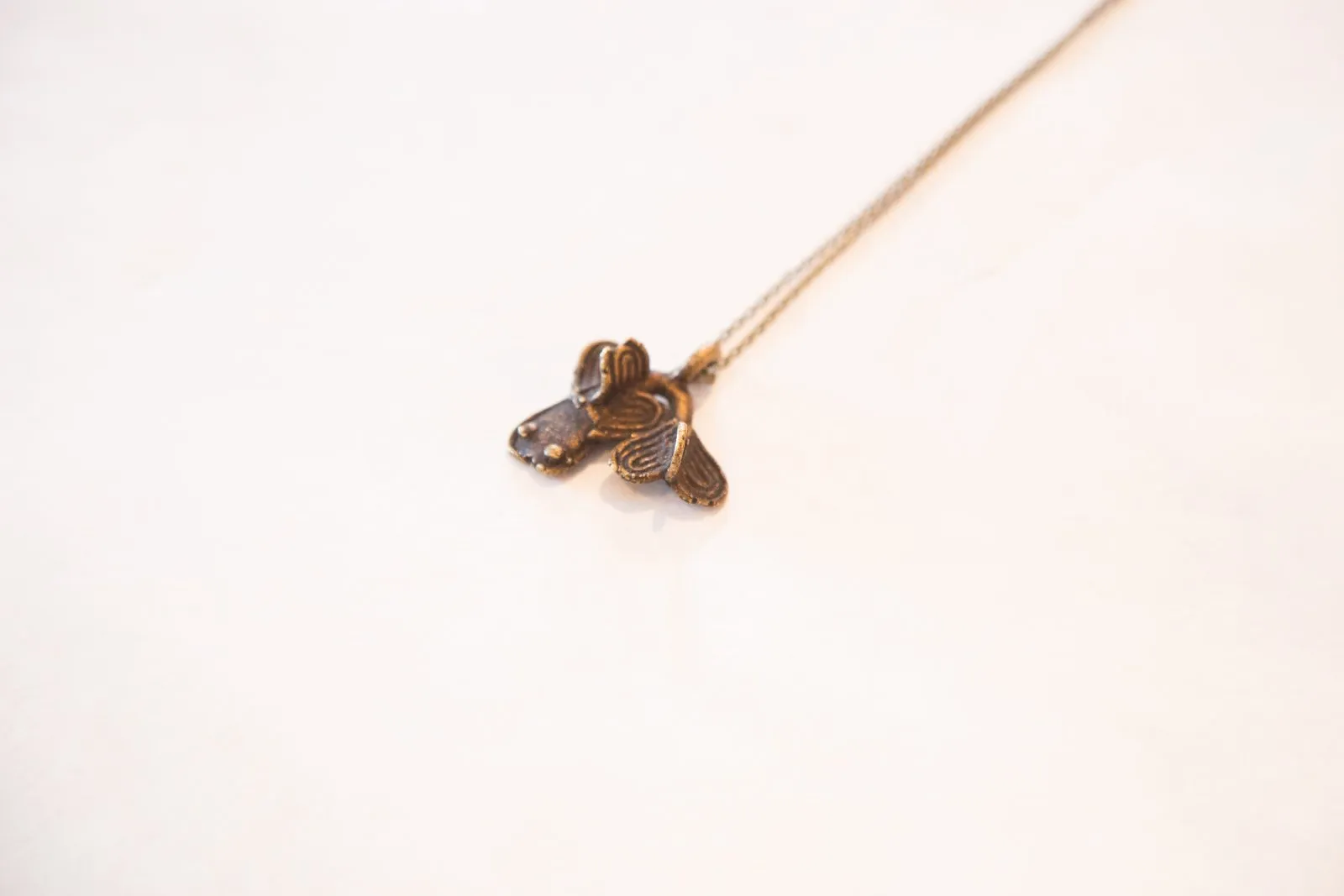 Vintage African Fish Pendant Necklace