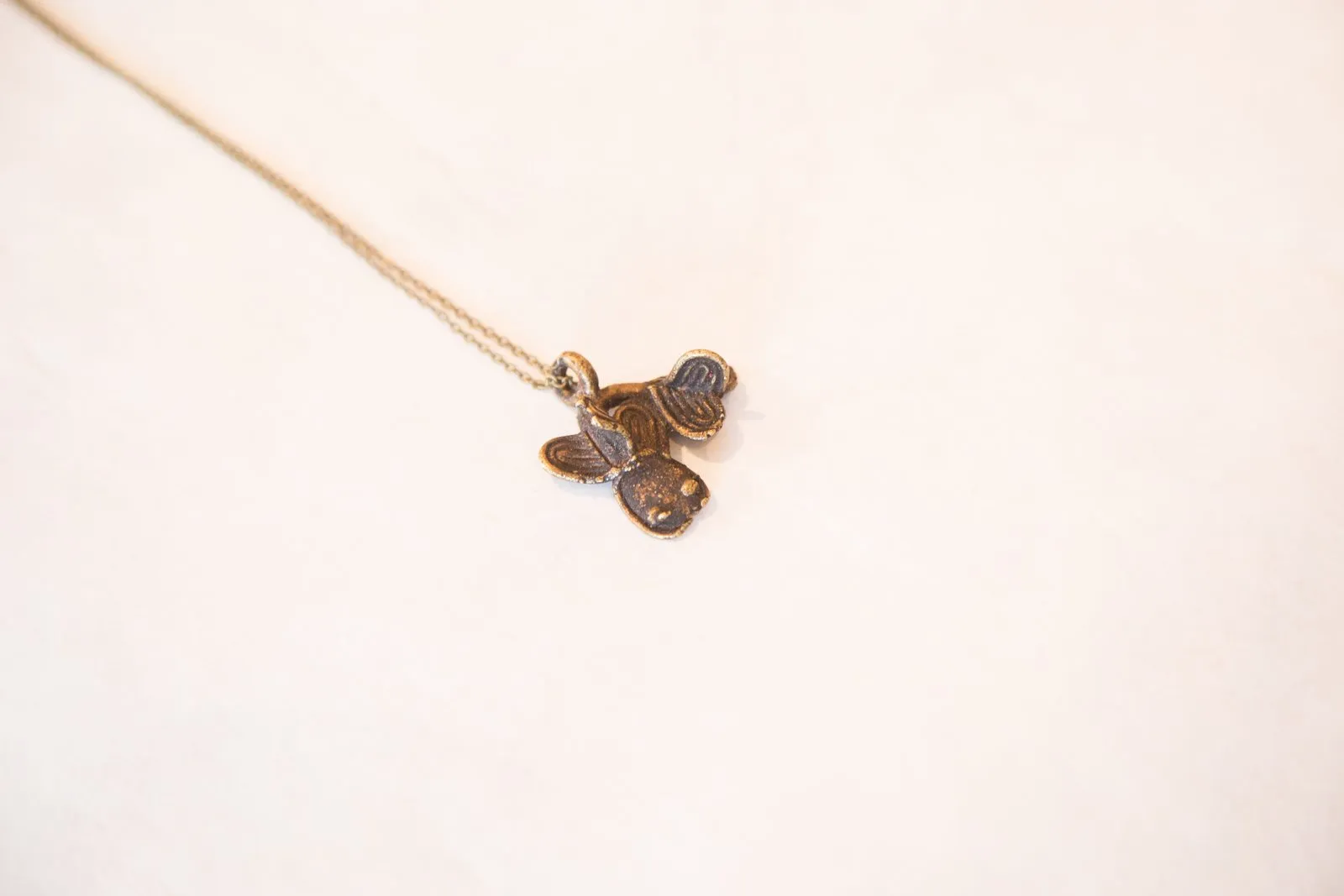 Vintage African Fish Pendant Necklace