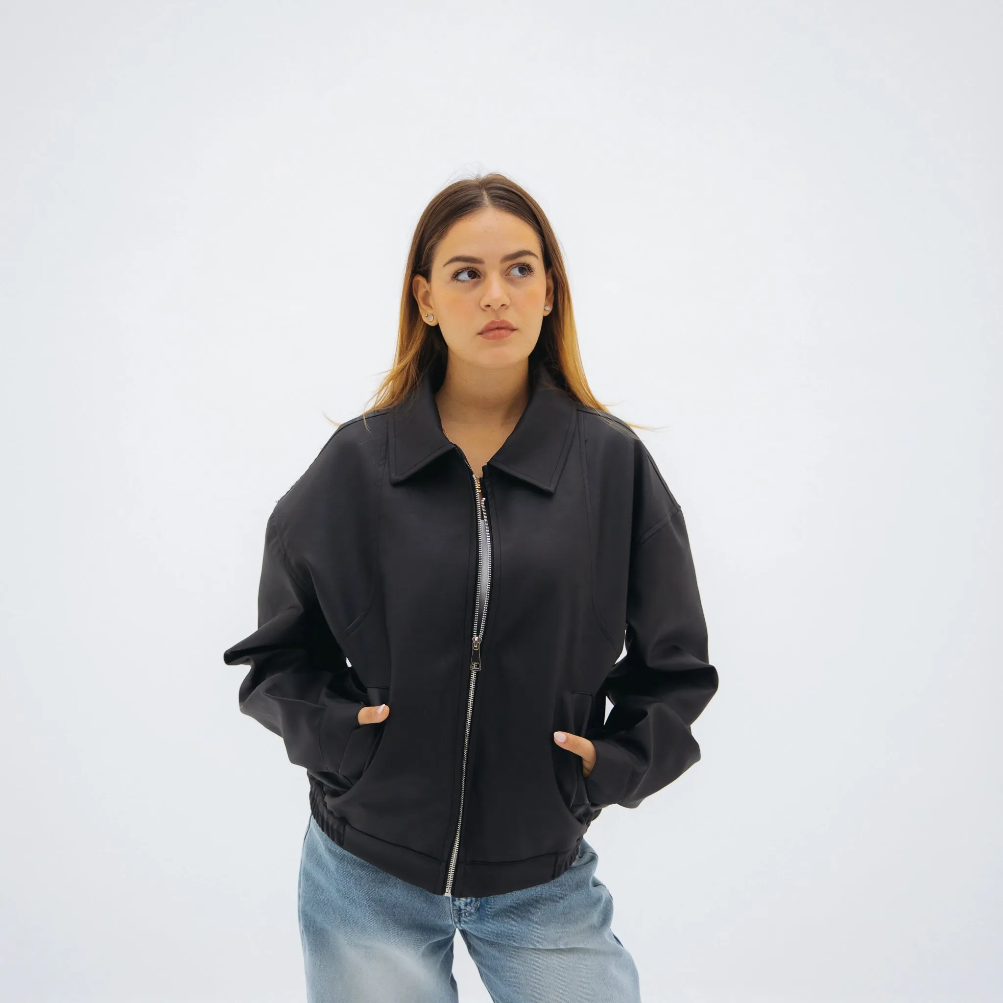 Vintage leather jacket - Black