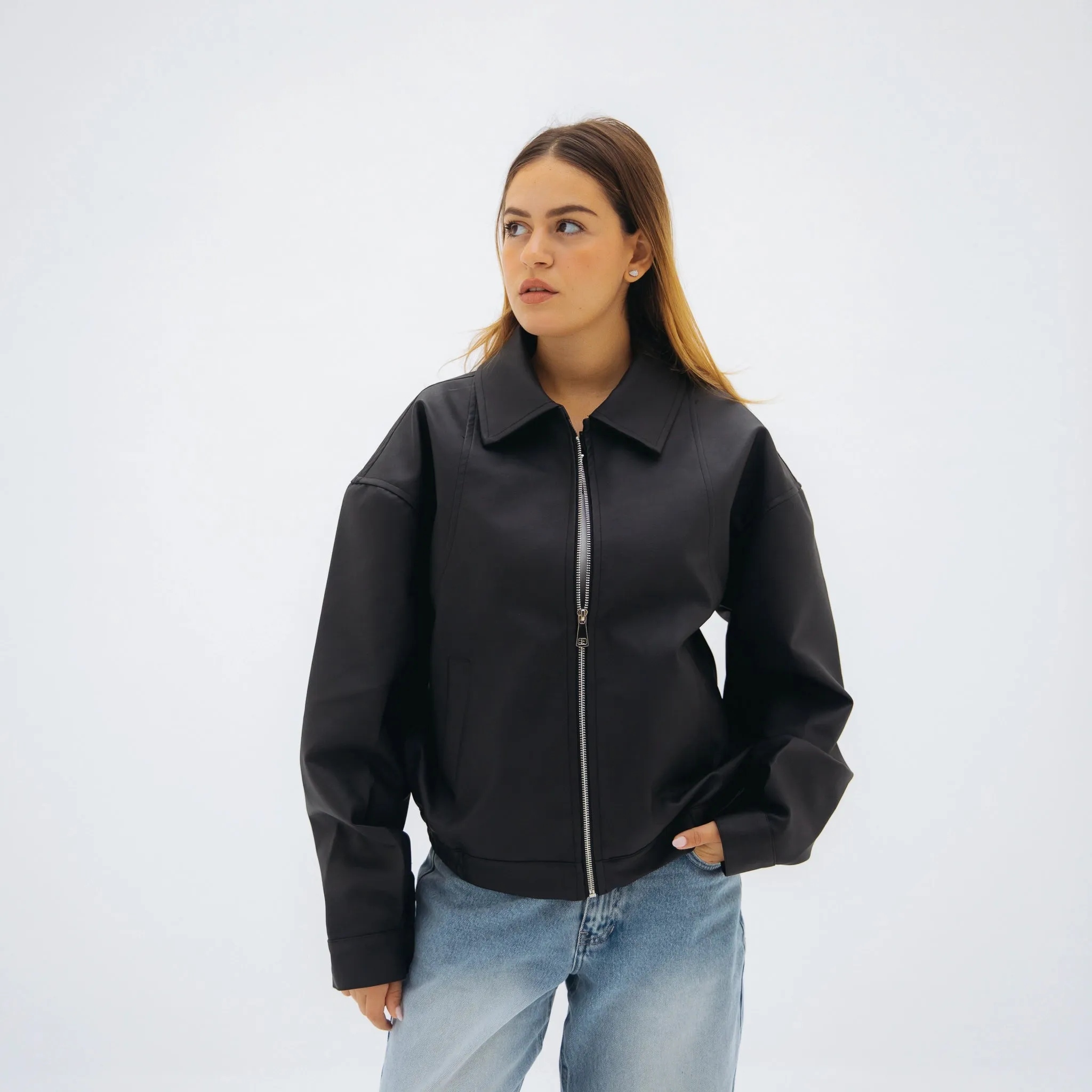 Vintage leather jacket - Black
