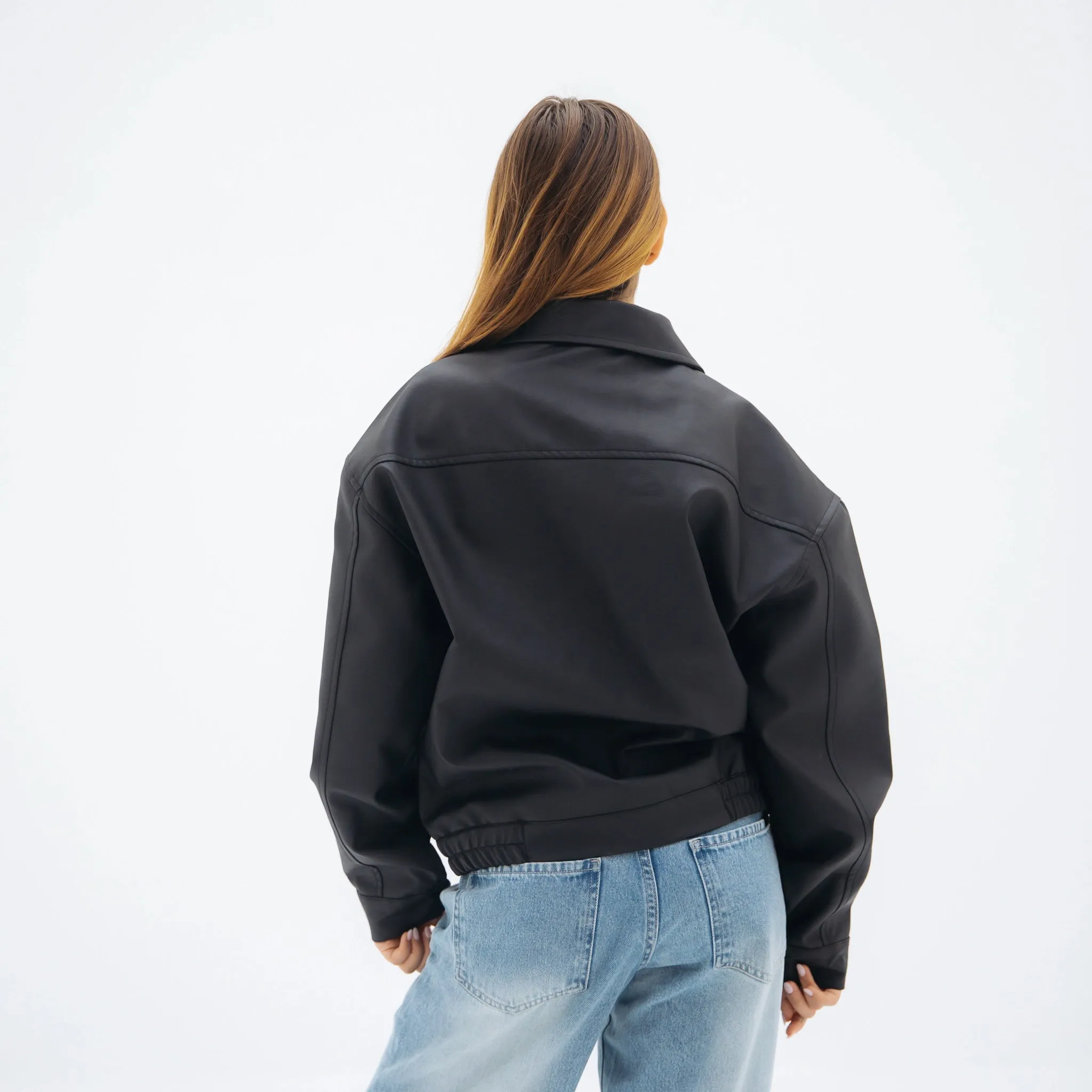 Vintage leather jacket - Black