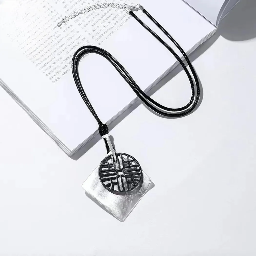 Vintage Long Chains Suspension Pendants Ethinc Necklace