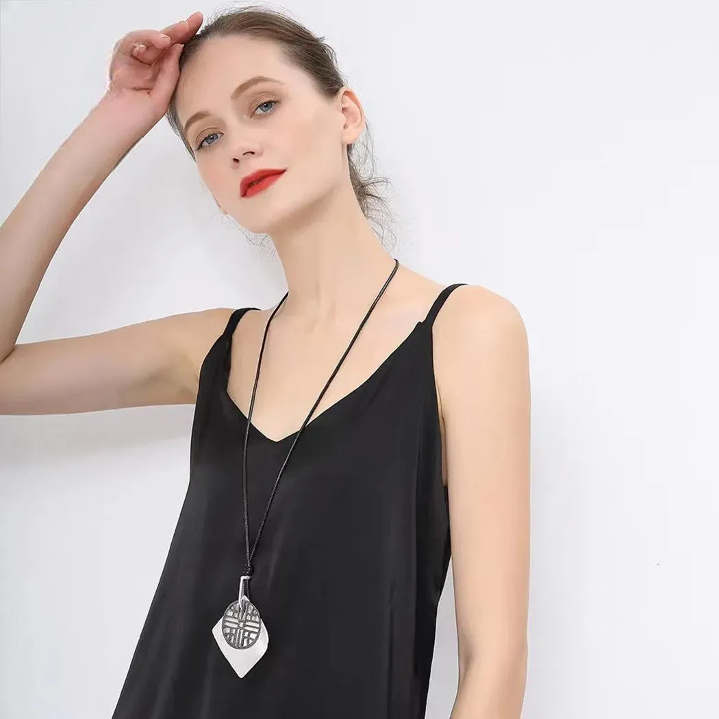 Vintage Long Chains Suspension Pendants Ethinc Necklace