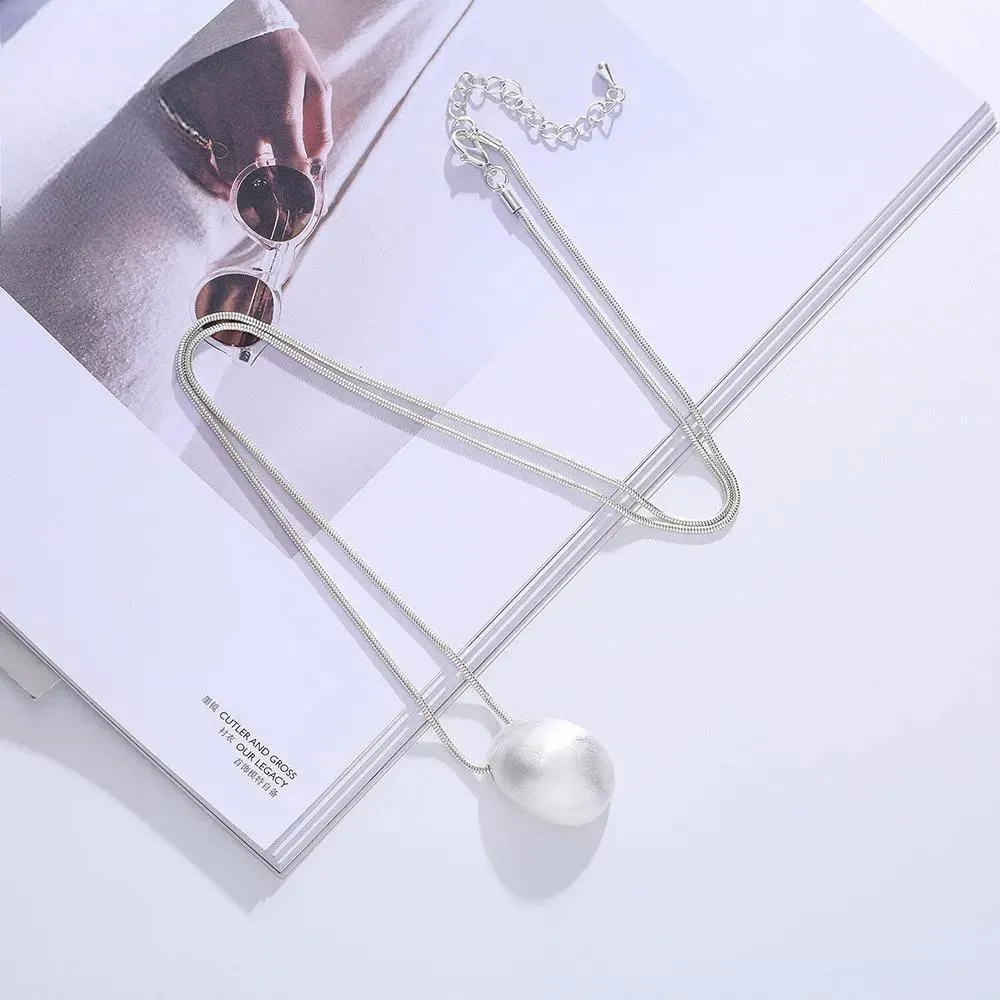 Vintage Long Collar Necklace Suspension Aesthetic Accessories Costume Jewelry for Women