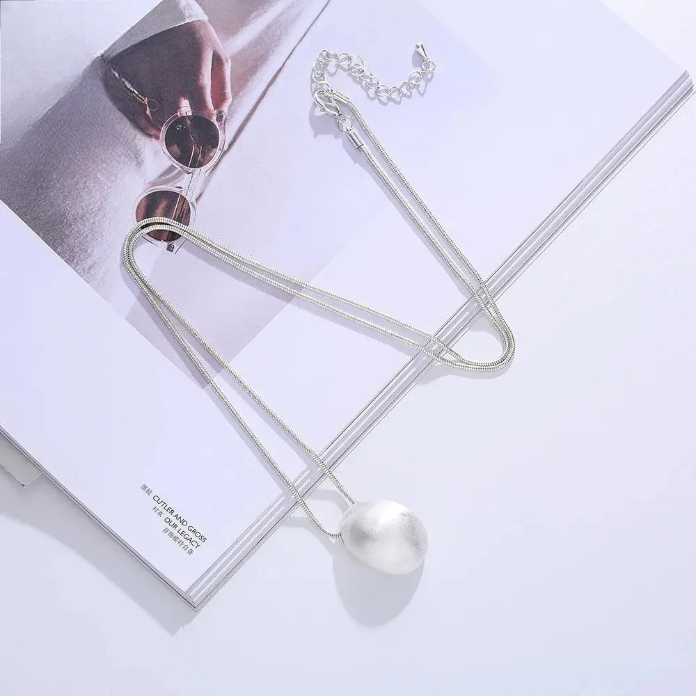 Vintage Long Collar Necklace Suspension Aesthetic Accessories Costume Jewelry for Women