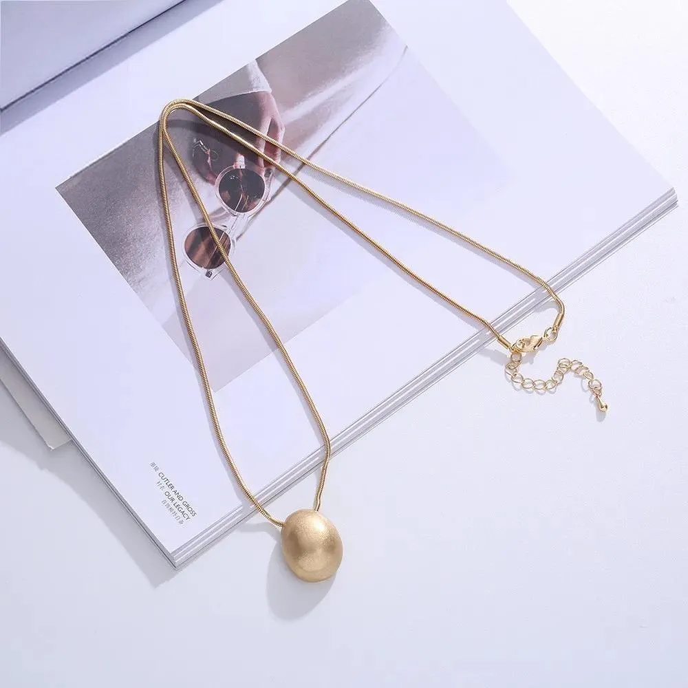 Vintage Long Collar Necklace Suspension Aesthetic Accessories Costume Jewelry for Women