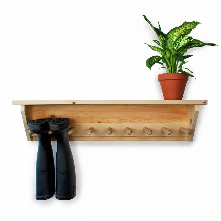 Wall Hanging Welly Rack (4 pair)