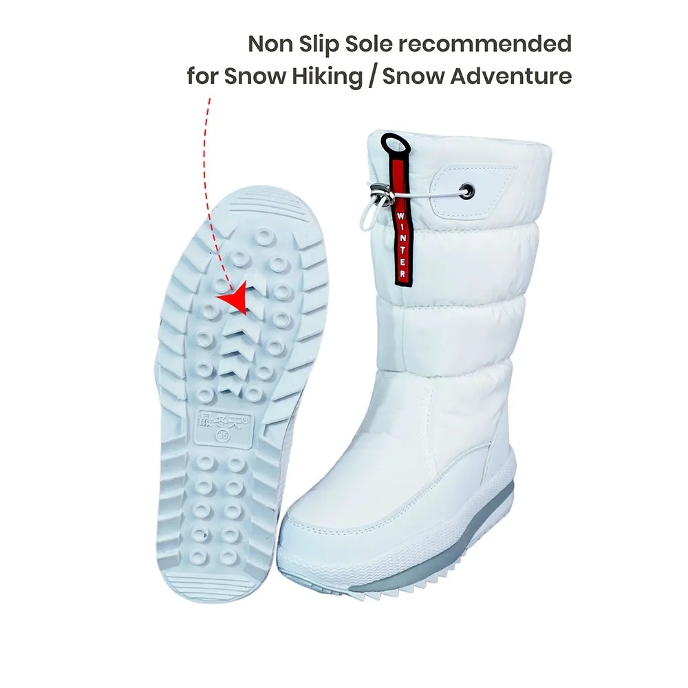 White Angel, High Rise Waterproof Winter Snow Boots for Women for minus temperature