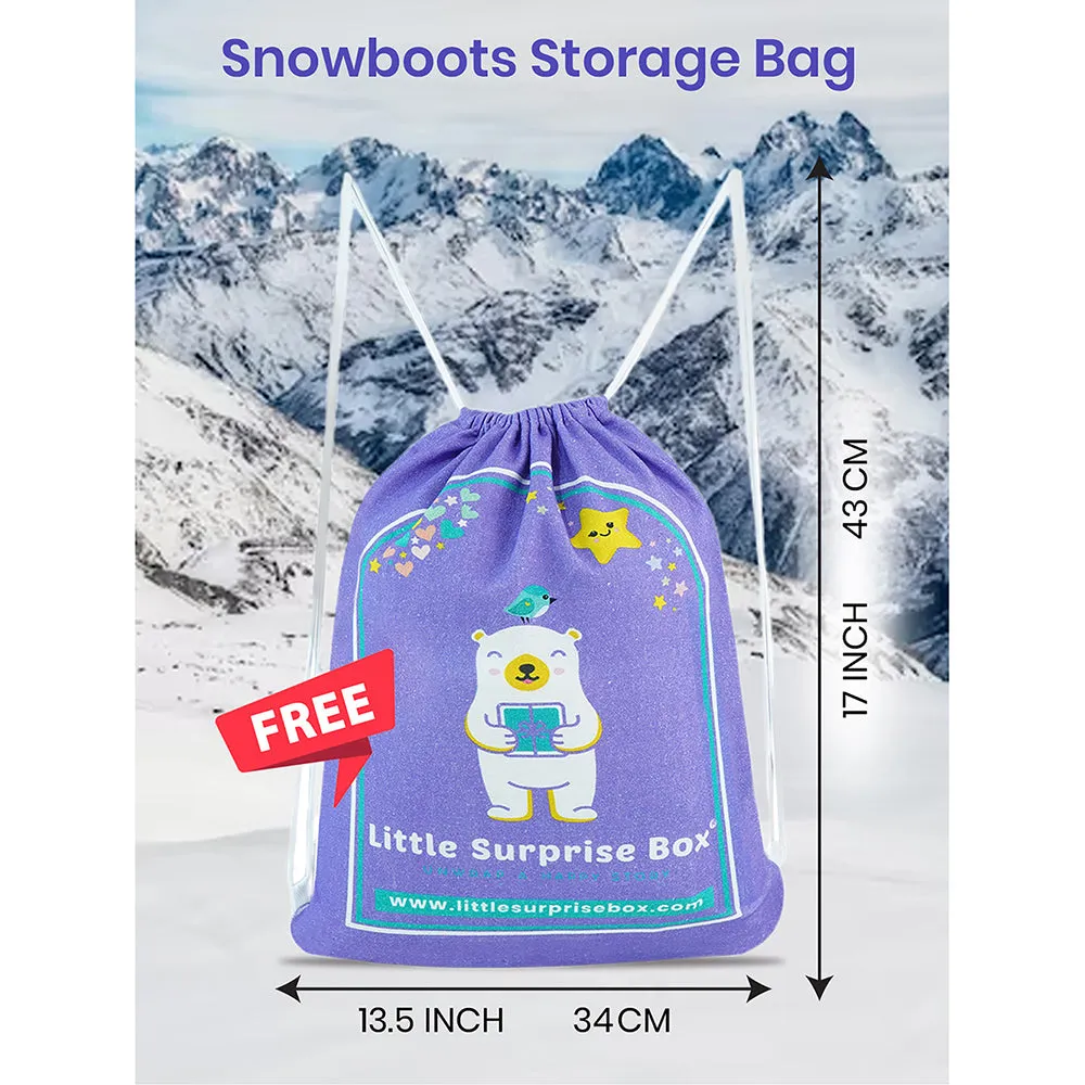 White Angel, High Rise Waterproof Winter Snow Boots for Women for minus temperature
