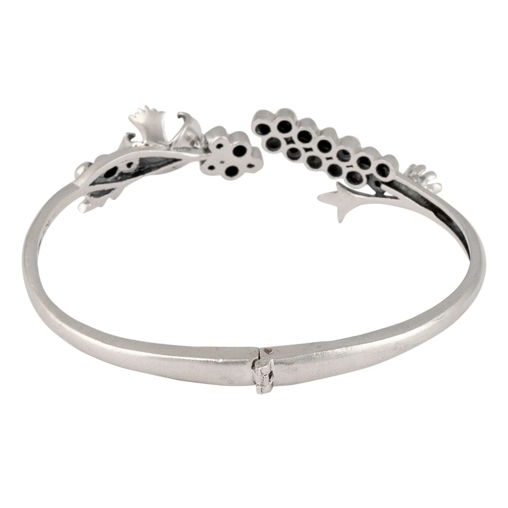 William Morris - Compton Buds Silver Bangle by Moha