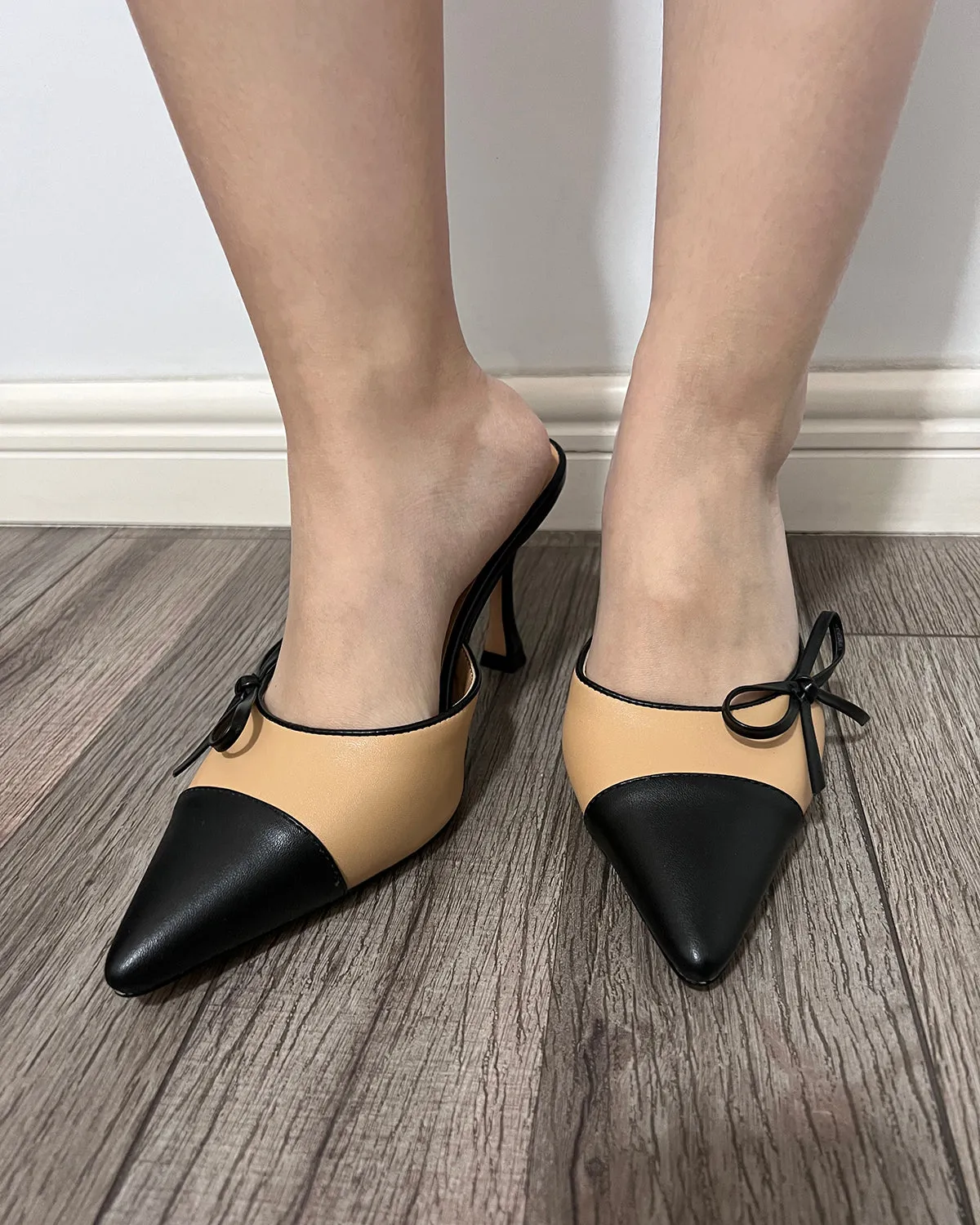 Women pointed toe stiletto heeled slippers