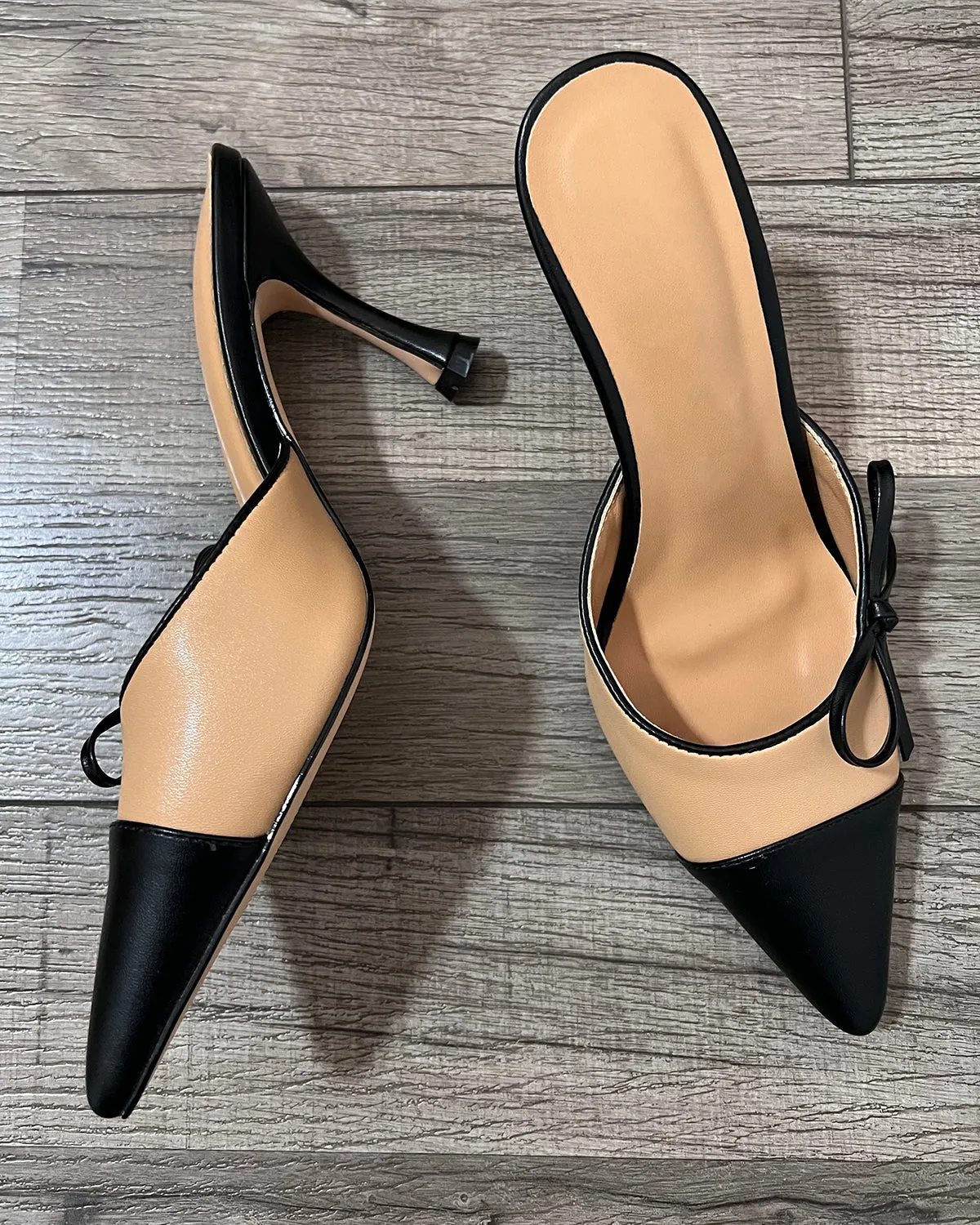 Women pointed toe stiletto heeled slippers