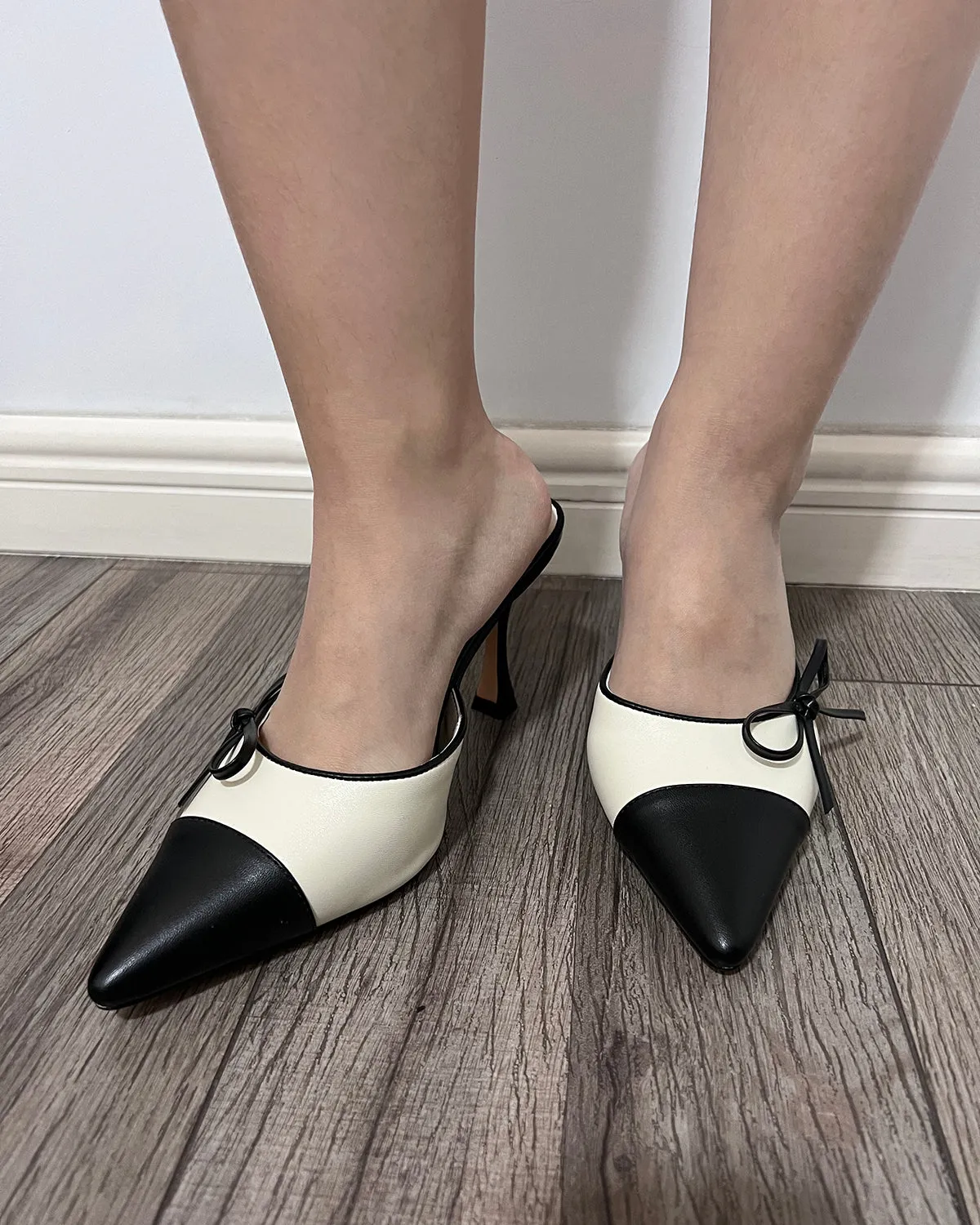 Women pointed toe stiletto heeled slippers
