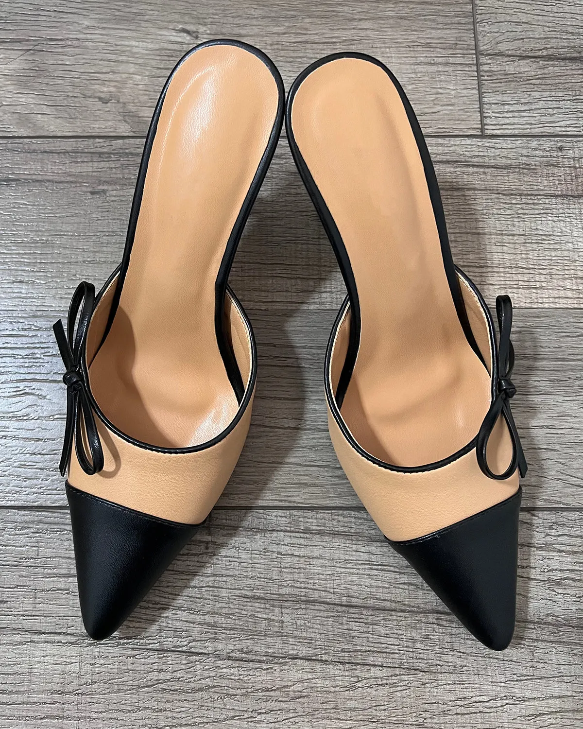 Women pointed toe stiletto heeled slippers