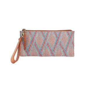 WOMEN'S HOBO VIDA WRISTLET | SUNSET RAFFIA MULTI WEAVE WITH LEATHER TRIM