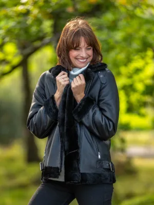Women's Sheepskin Shearling Leather Jacket