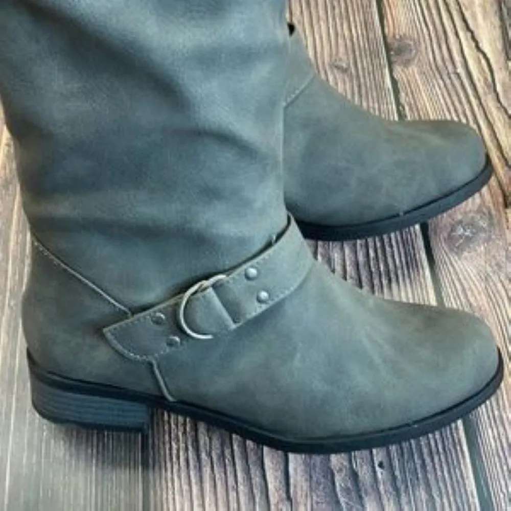 XOXO  Montclair riding boots  6.5W Grey