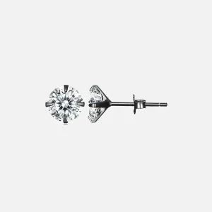 Y2K 925 Sterling Silver Stud Earrings for Elegant Style